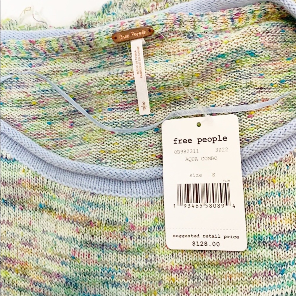 NWT Free People Prism Pullover Spacedye Sweater - Picture 14 of 16